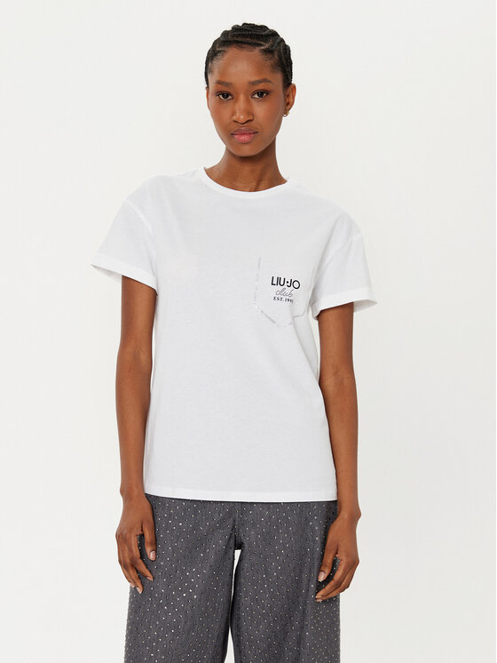 Liu Jo Liu Jo Tricou WA5145 J4893 Alb Regular Fit