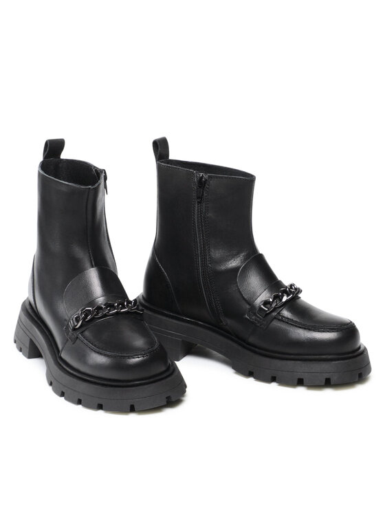 Vero Moda Vero Moda Μποτάκια Vmmileo Leather Boot 10262373 Μαύρο