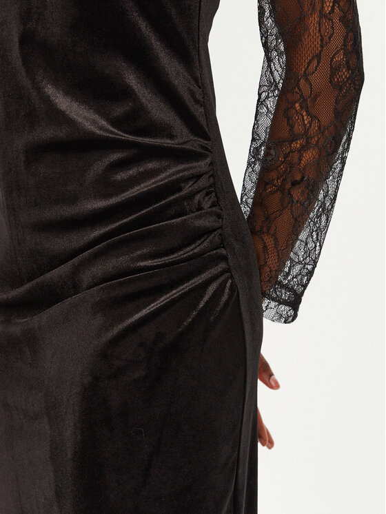 Rinascimento Rinascimento Kokteiļkleita CFC0121824003 Melns Regular Fit