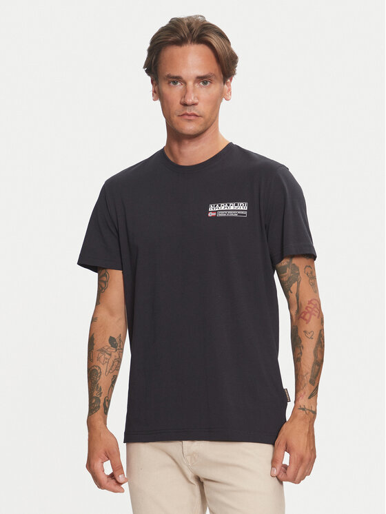 Napapijri Napapijri T-Shirt Kasba NP0A4HQQ Černá Regular Fit