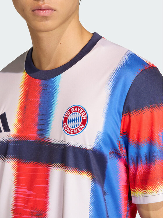 adidas adidas Koszulka techniczna FC Bayern Błękitny Slim Fit