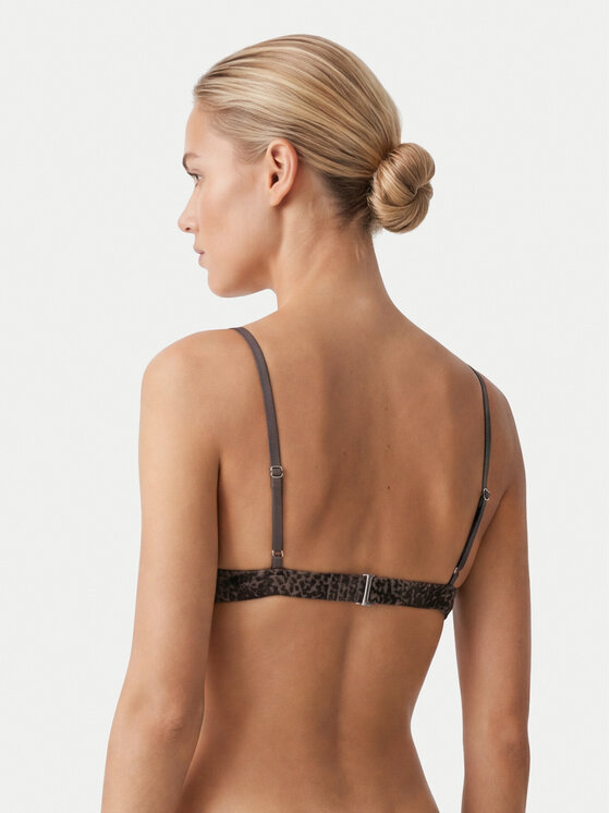 Calvin Klein Underwear Calvin Klein Underwear Podprsenka Bralette Signature Satin LV00QF8392 Hnědá