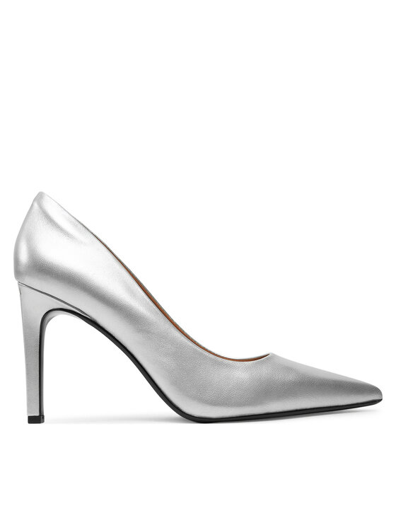 Calvin Klein Lodičky Heel Pump 90 - Met HW0HW02431 Strieborná