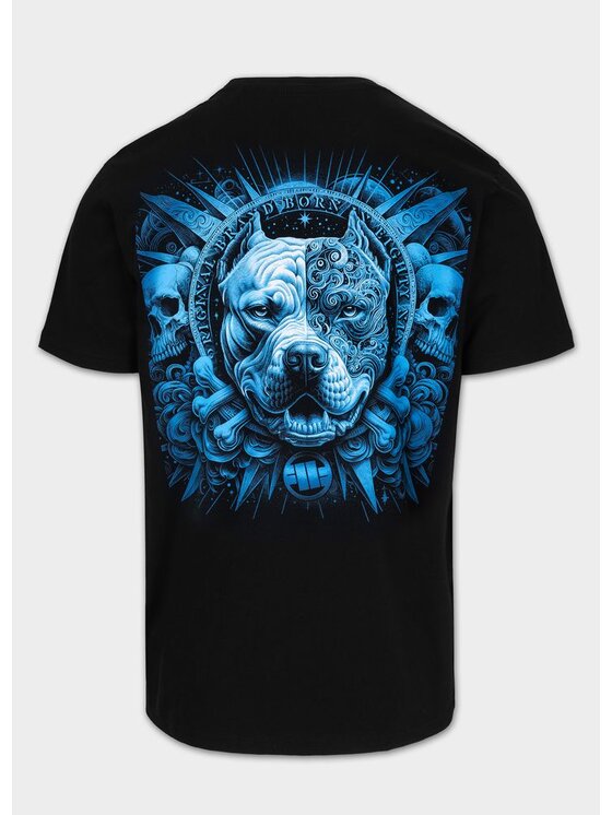 PITBULL PITBULL T-Shirt Koszulka męska PITBULL WORLD 3XL Czarny Regular Fit