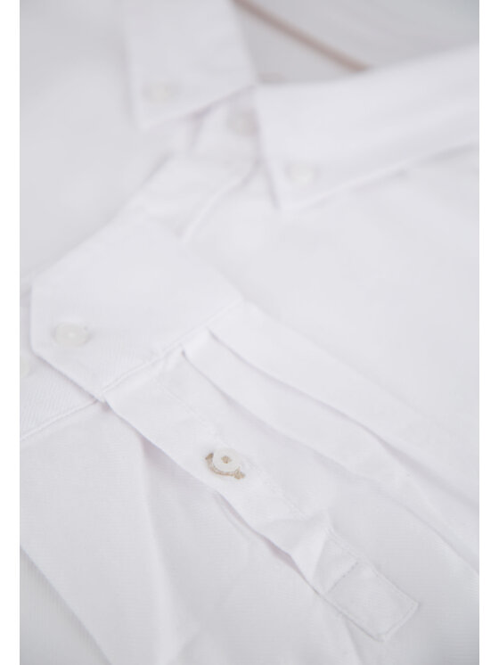 Volcano Volcano Koszula K-LAR Biały Slim Fit