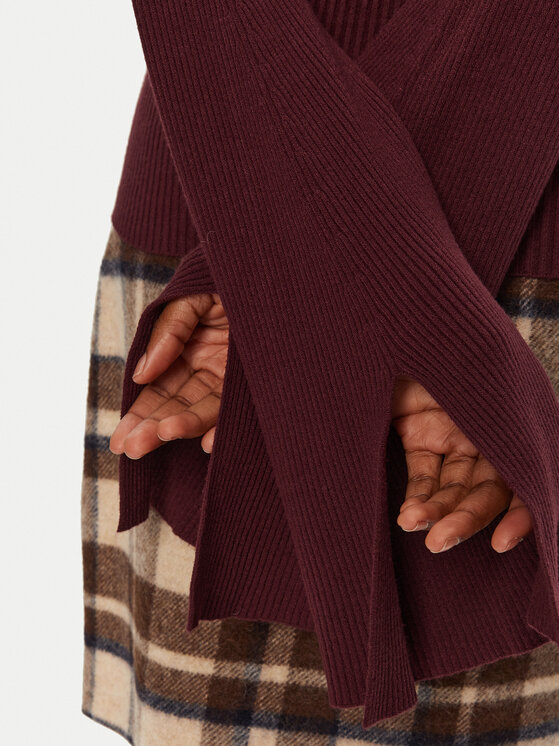 Kontatto Kontatto Pulover 3M0116N AI253M01 Bordo rdeča Slim Fit