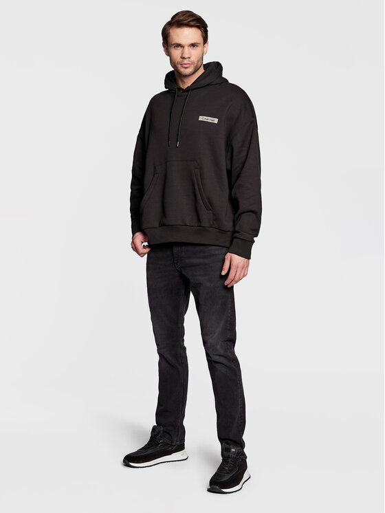Felpa Modern Comfort Back Print K10K111231 Nero