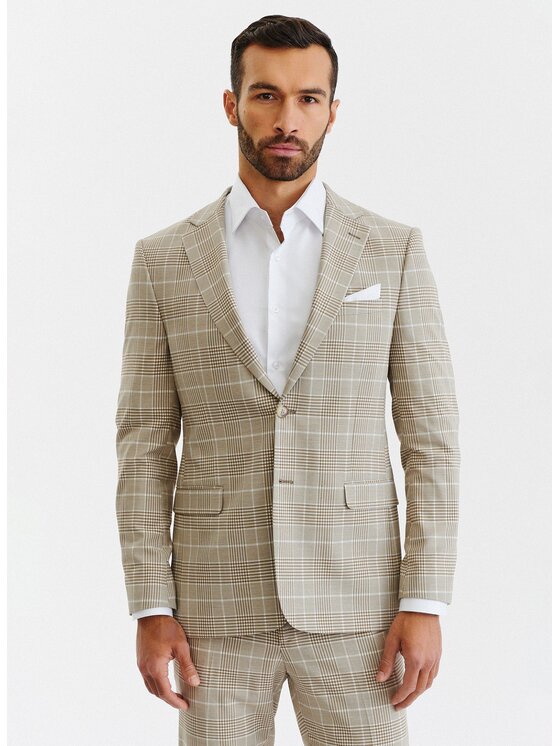 Pako Lorente Pako Lorente Marynarka P23SF-3G-027 Beżowy Slim Fit