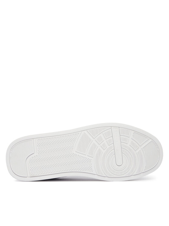 Tommy Hilfiger Tommy Hilfiger Laisvalaikio batai Th Court Core Ess Leather FM0FM05367 Balta