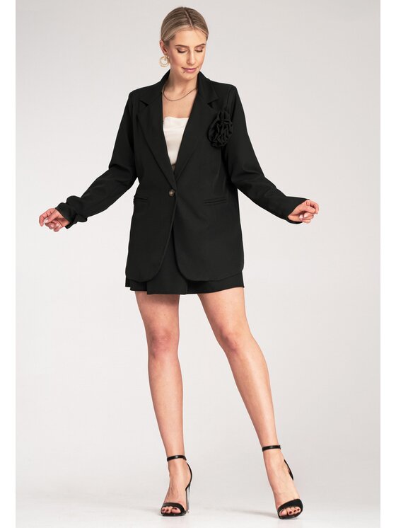 FIGL FIGL Marynarka M1153 Czarny Loose Fit