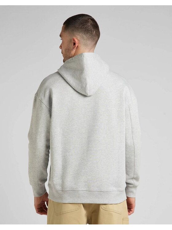 Lee Lee Bluza HOODIE SEASONAL Szary Regular Fit