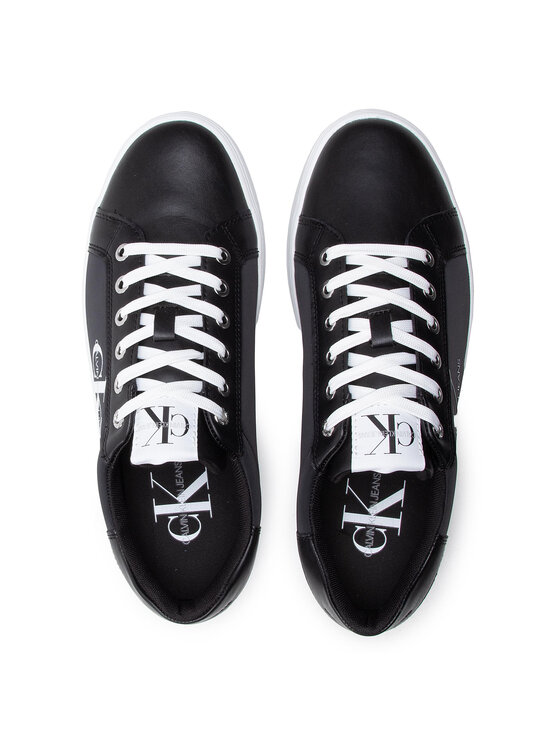 Calvin Klein Jeans Sneakers Cupsole Sneaker Laceup Pu-Ny YM0YM00029 Noir •  Modivo.fr