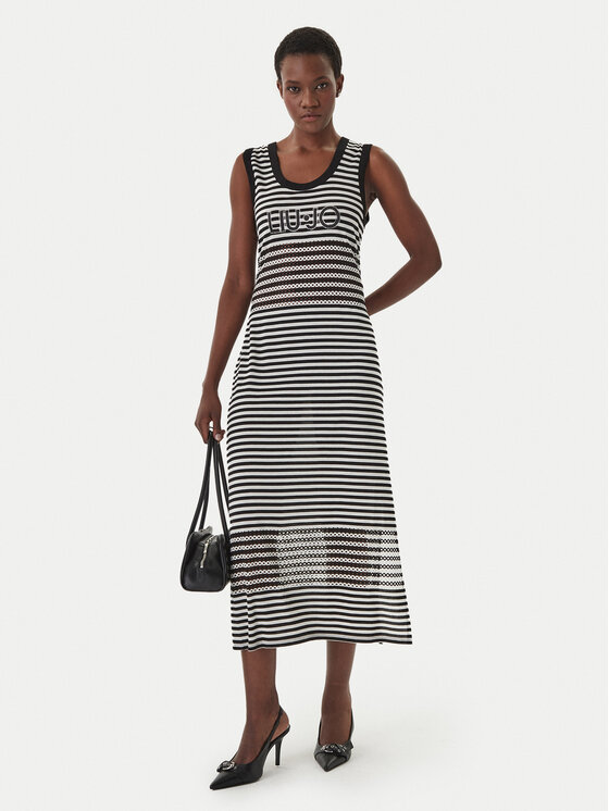 Liu Jo Beachwear Liu Jo Beachwear Лятна рокля VA6198 J3908 Черен Slim Fit