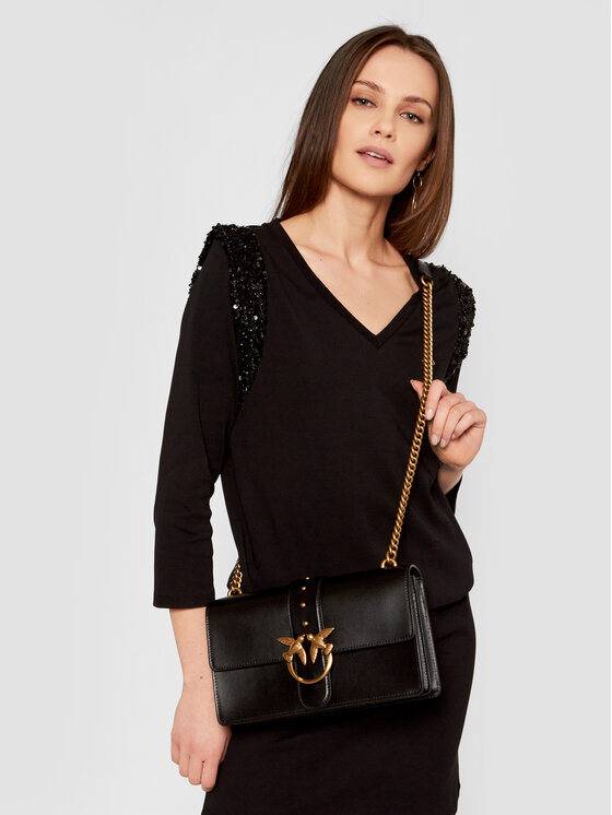 PINKO Pinko Käekott Love Classic Icon Simply 6 Cl PE 21 PLTT 1P2281 Y6XT Must