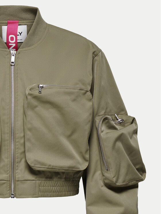 ONLY ONLY Яке бомбър Saga 15336303 Зелен Regular Fit