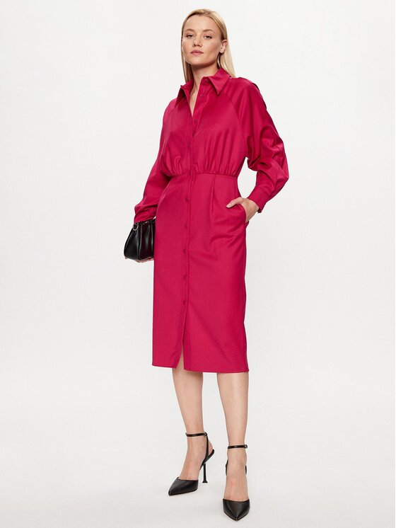 Silvian Heach Silvian Heach Rochie tip cămașă GPA23319VE Roz Regular Fit