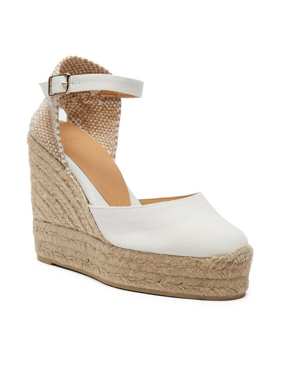 Castañer Castañer Espadryle Carol/8Ed/001 020975 Biały