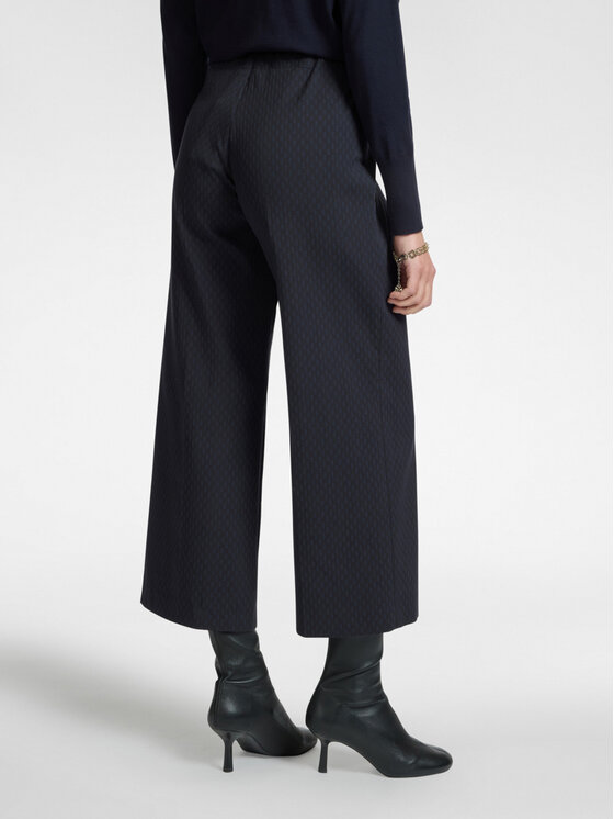 Elena Mirò Elena Mirò Pantaloni di tessuto P154P000346N002 Blu Cropp Fit