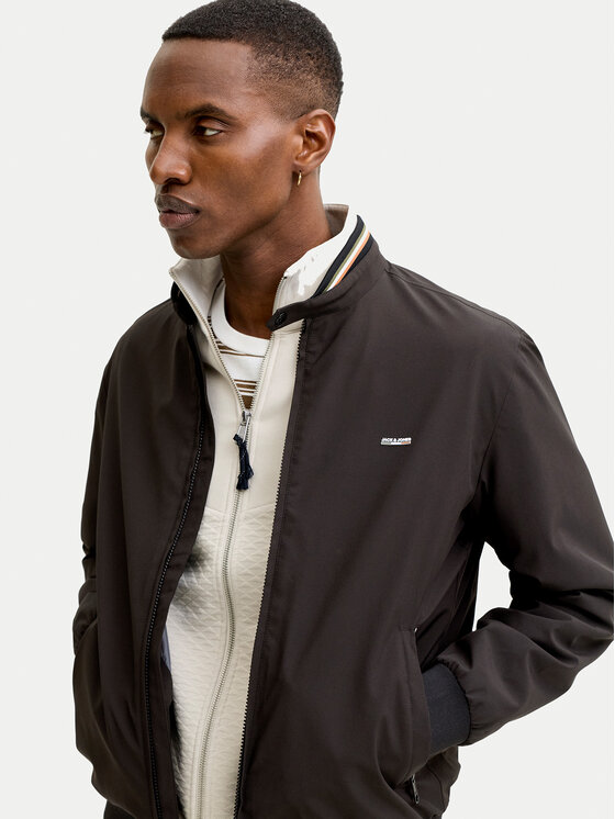Jack & Jones Jack & Jones Bundy bomber Blubard 12273393 Čierna Regular Fit