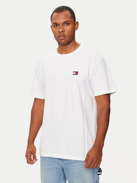 Tommy Jeans T-shirt DM0DM17995 Blanc Regular Fit