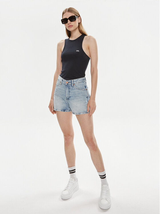 Lee Lee Top 112341592 Czarny Slim Fit