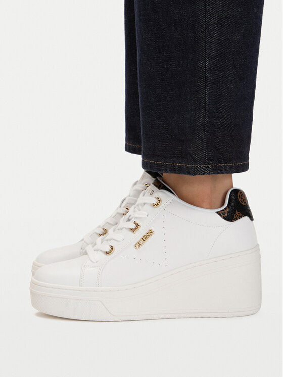 Guess Guess Sneakersy FLTRZY ELE12 Biały