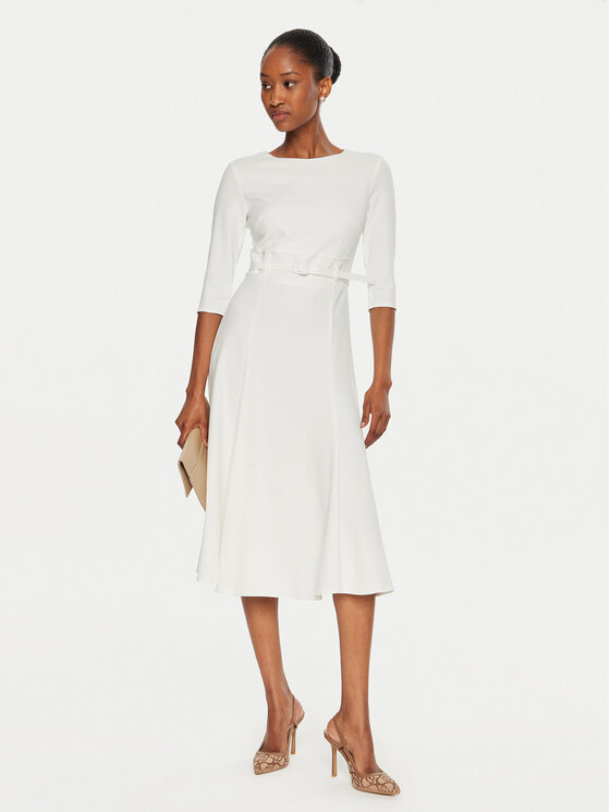 Rinascimento Rinascimento Ikdienas kleita CFC0120015003 Balts Regular Fit