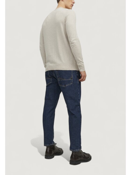 Jack&Jones Jack&Jones Πουλόβερ JJEEMIL KNIT CREW NECK NOOS Μπεζ To Fit