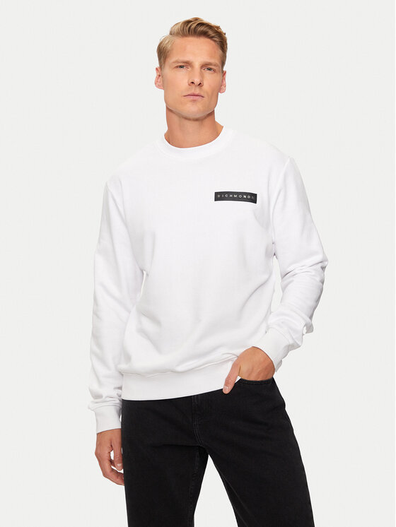 Férfi Pulóver Richmond X, Méret: XL, Fehér, UMA24135FE