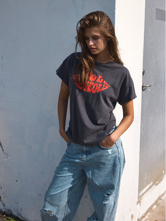 Noisy May Noisy May Футболка 27030135 Сірий Regular Fit