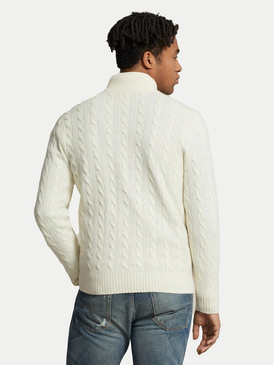 Polo Ralph Lauren Polo Ralph Lauren Sweter 710876766001 Écru Regular Fit