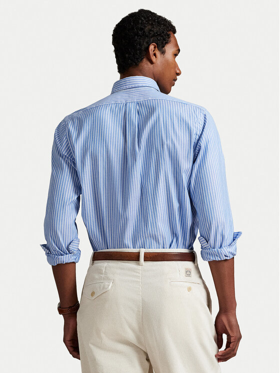 Polo Ralph Lauren Polo Ralph Lauren Marškiniai 710886462004 Mėlyna Custom Fit