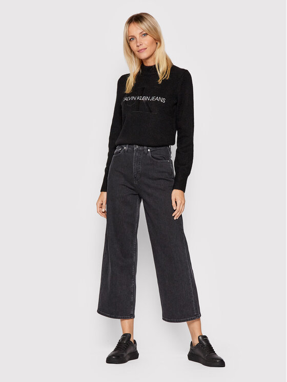 Calvin Klein Jeans Wide K20K203376 Nero Loose Fit • Modivo.it