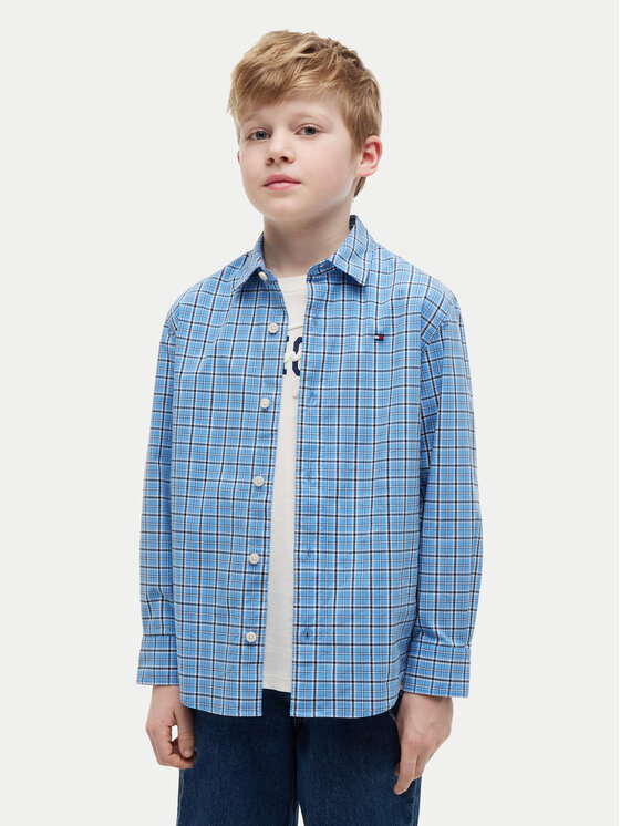 Tommy Hilfiger Cămașă KB0KB10438 S Albastru Regular Fit