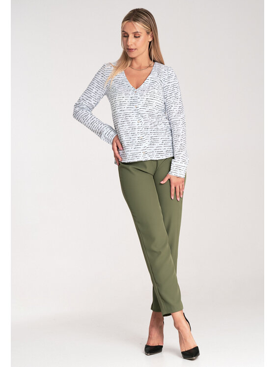FIGL FIGL Halenka M1047 Bílá Regular Fit