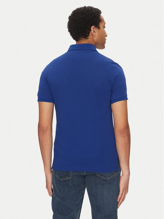 Tommy Hilfiger Tommy Hilfiger Polo 1985 MW0MW17771 Niebieski Slim Fit