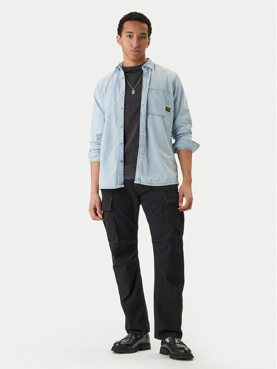 G-Star Raw G-Star Raw Jeans srajca D27083-D252 Svetlo modra Regular Fit