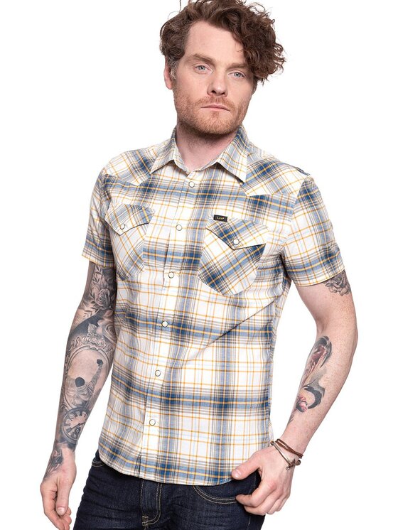 Lee Lee Camicia SS WESTERN Nero Regular Fit