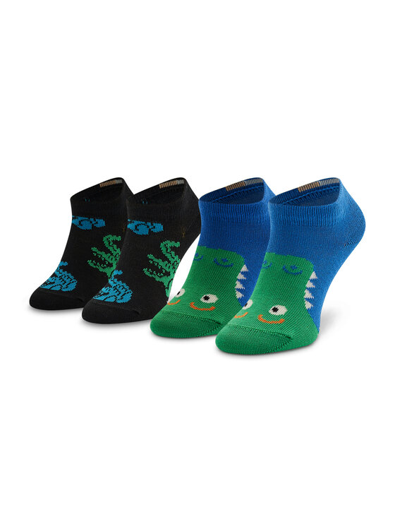 Set di 2 paia di calzini corti da bambini Happy