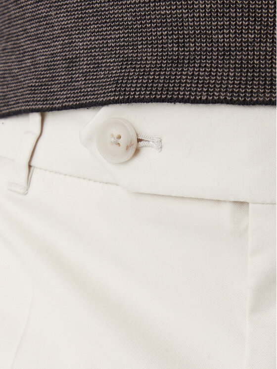 BOSS BOSS Pantaloni din material C-Perin 50555842 Alb Regular Fit