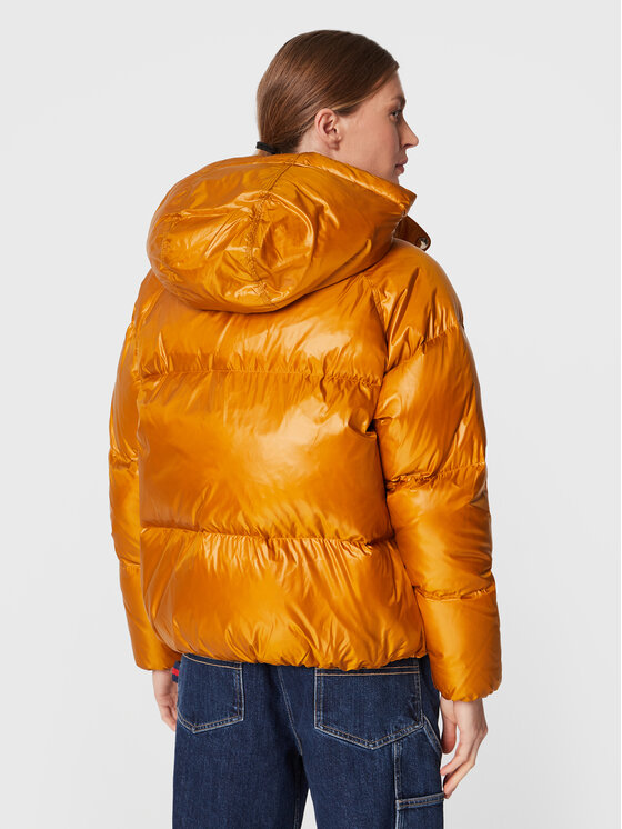 Tommy Hilfiger Tommy Hilfiger Пухено яке Pop Colour WW0WW35974 Жълт Regular Fit
