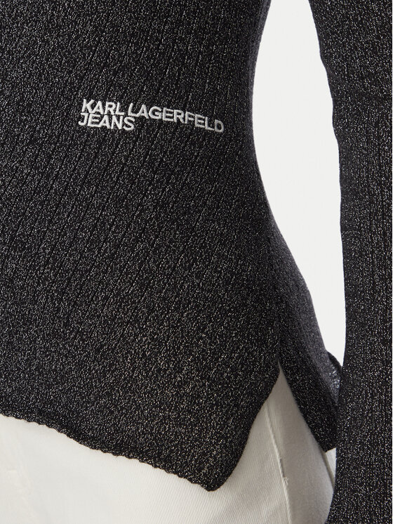 Karl Lagerfeld Jeans Karl Lagerfeld Jeans Megztinis B4W18005 Juoda Slim Fit