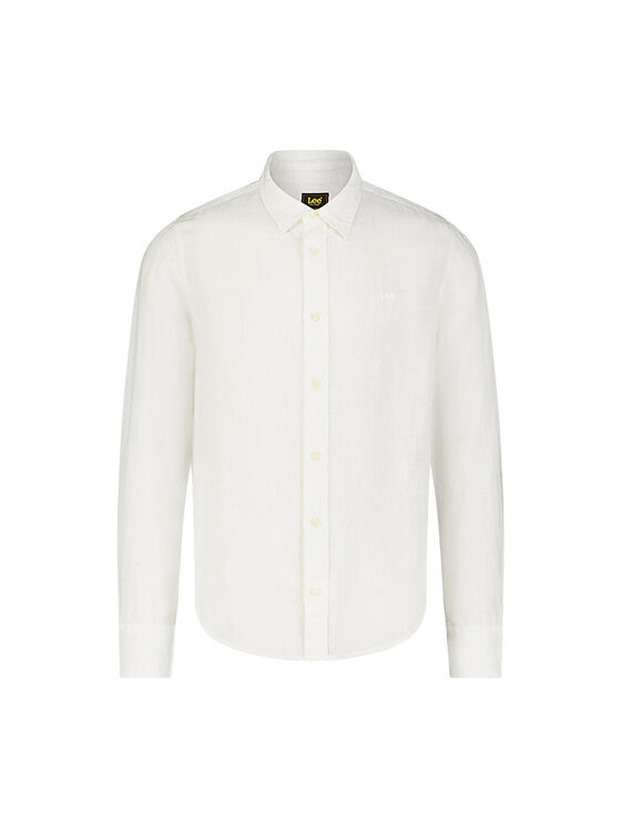 Lee Lee Camicia PATCH SHIRT BRIGHT WHITE Bianco Regular Fit