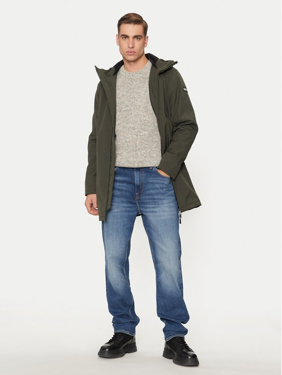 Schott NYC Schott NYC Kurtka przejściowa KALVIN Zielony Regular Fit