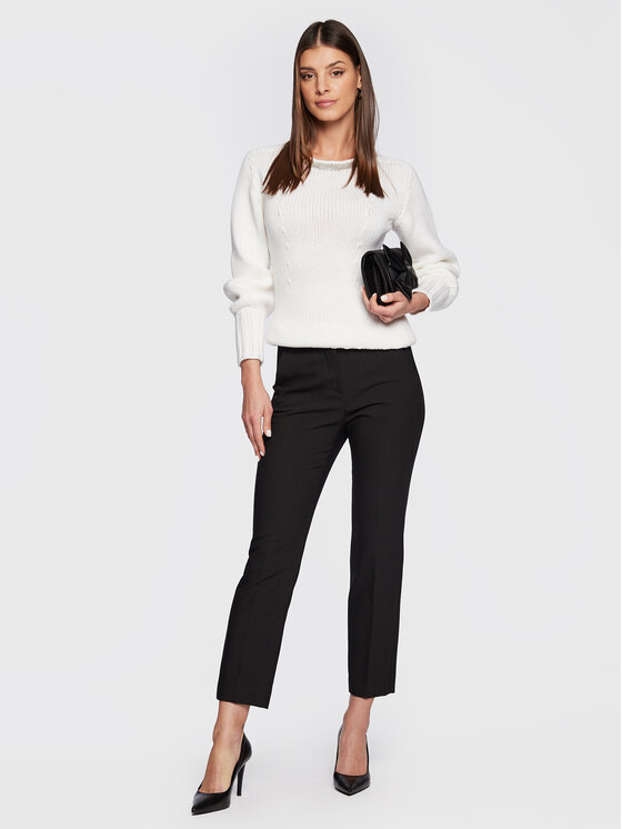 Fabiana Filippi Fabiana Filippi Džemperis MAD222W109 Balts Regular Fit