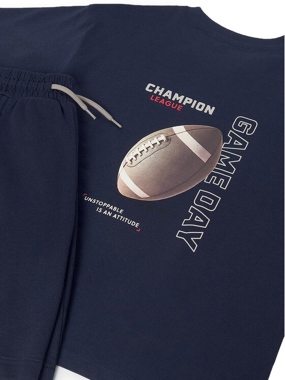 Mayoral Mayoral Σετ T-Shirt και σορτς 6689 Σκούρο μπλε Regular Fit