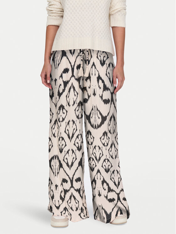 JDY JDY Medžiaginės kelnės Bree 15320106 Smėlio Wide Leg