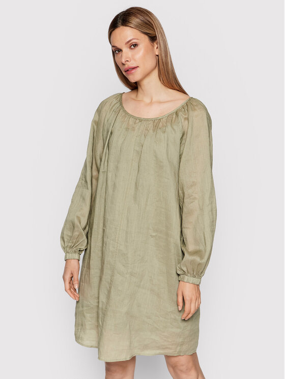 Marc O'Polo Marc O'Polo Vsakodnevna obleka 205 0952 21475 Zelena Relaxed Fit