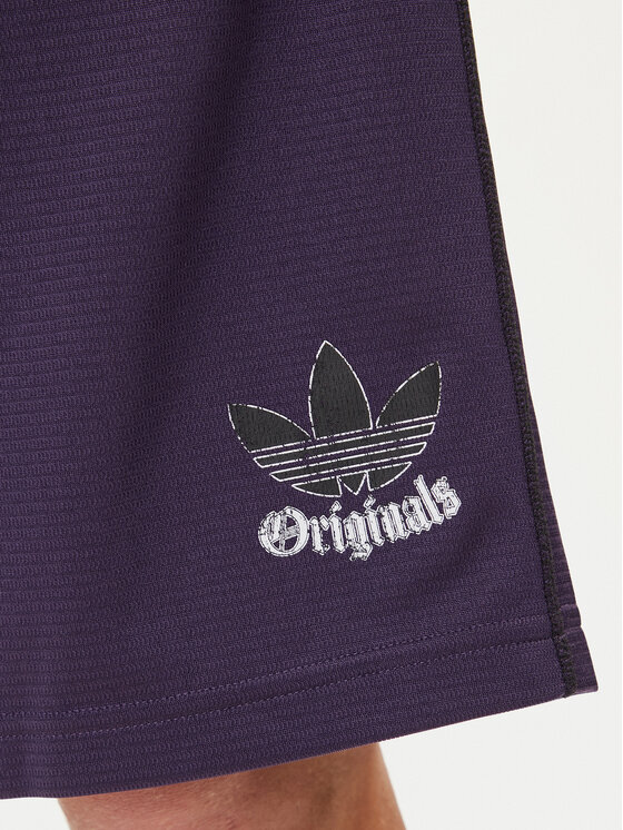 adidas adidas Szorty sportowe Graphic Mesh JY2758 Fioletowy Loose Fit