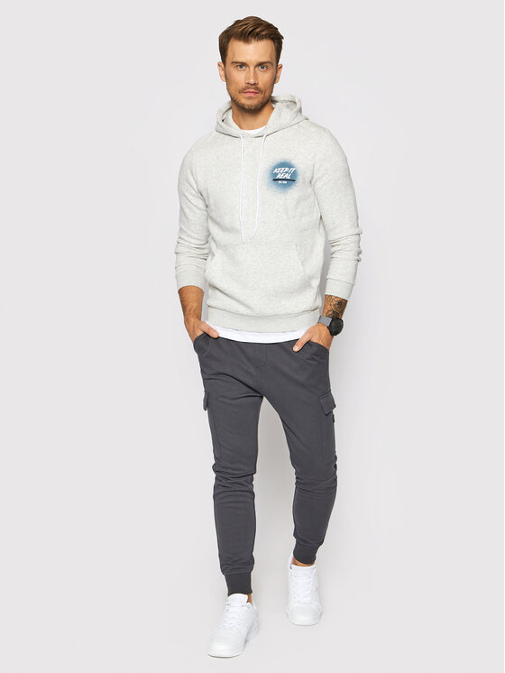 Felpa Blurry 12193639 Grigio Standard Fit